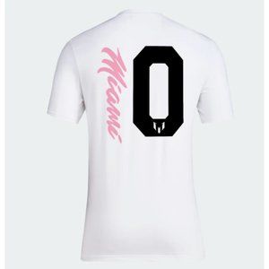 Adidas Messi Miami Short Sleeve Icon Tee Men's Size XL New